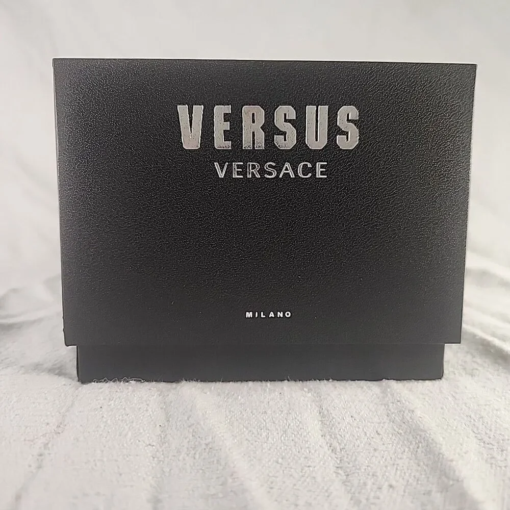 Watch Box Genuine Versus Versace Milano Black/Silver Watch Box, Book, Pillow